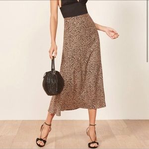 Reformation Bea Skirt in Leopard
